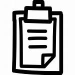 Clipboard Symbol Icon Hand Drawn Interface Outline