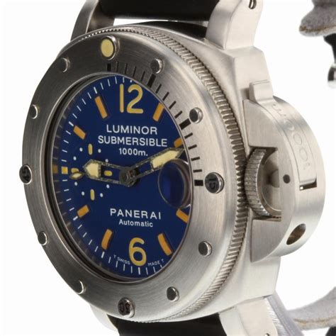 Panerai Luminor Submersible Pam00087 Blue Dial Certified And Warranty