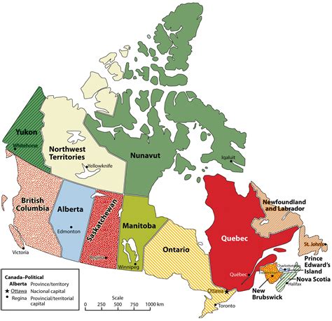 Canada Provinces And Capitals List