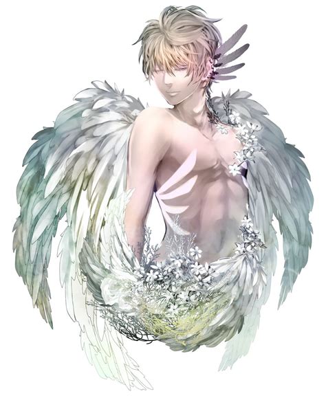 Anime Picture Search Engine 1boy Angel Angel Wings Blonde Hair