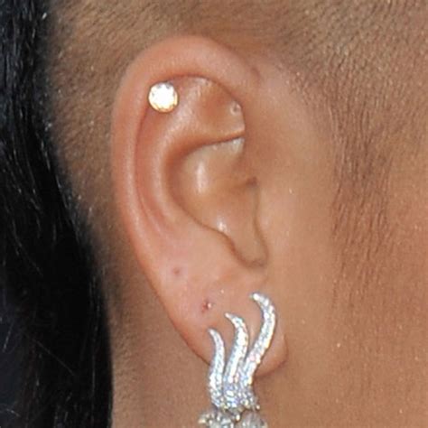 Cassie Ventura Ear Lobe Helix Cartilage Upper Lobe Piercing Steal Her Style