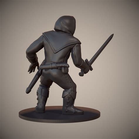 Human Swordsman Miniature 03 3d Model 3d Printable Cgtrader