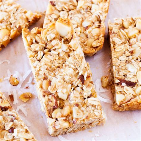 Coconut Macadamia Nut Almond Snack Bars Recipe Snacks