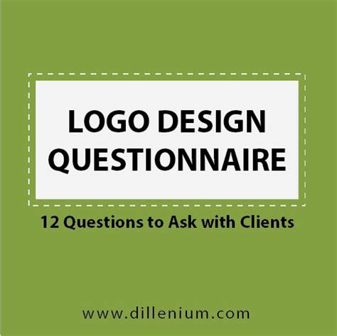 Logo Design Questionnaire 12 Important Questions For Clients Here