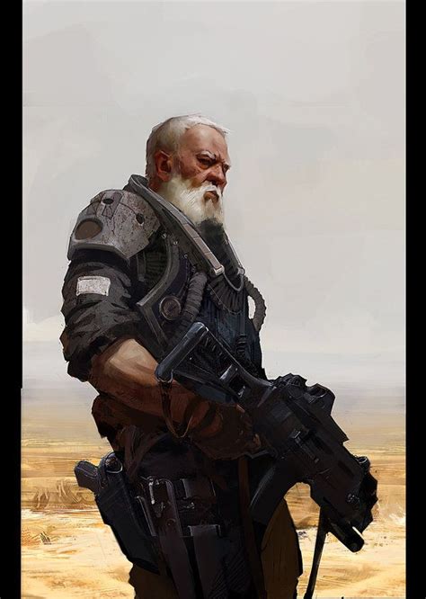 Old Man Sci Fi Concept Art Cyberpunk Character Sci Fi Characters