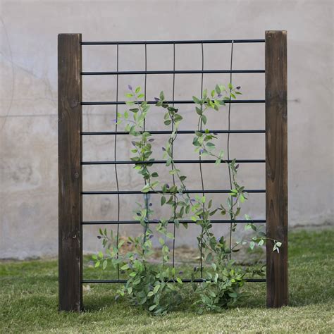 The metal garden trellis has coated steel for long life. How to Create Backyard Privacy for Your Outdoor Haven