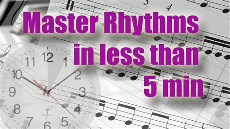 Master Rhythms In Less Than 5 Minutes Music Reading Training Youtube