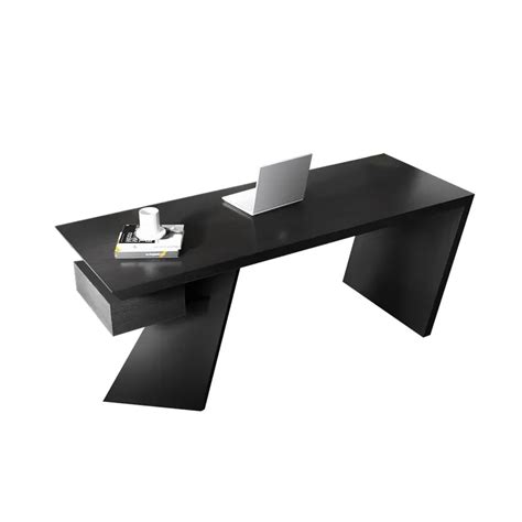 Cabstract 71 Modern Office Desk With Drawer Black Writing Desk With 1