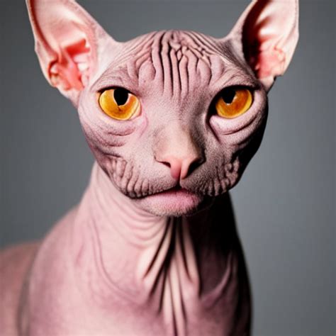 Prompthunt Sphynx Cat Hairless Cat Cuddly Cute Adorable Wrinkly