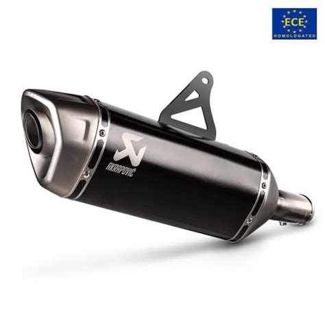 Akrapovic Exhaust Approved Titanium Black Slip On Honda Transalp