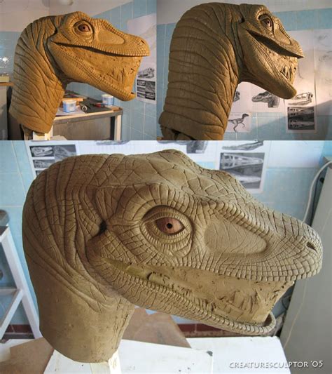 The Art Of Mate Nagy Velociraptor Sculpt From Jurassic Park