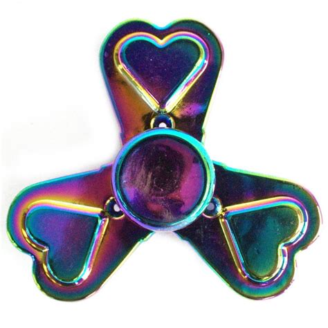 The entire library of our object mockups is at your disposal. Metal Fidget Spinner - Three Hearts - Rainbow in Toys ...
