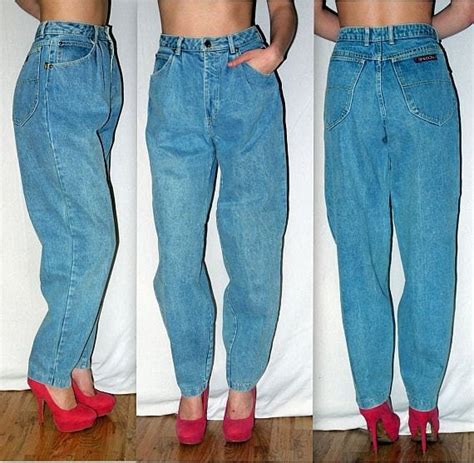 Sassy Vintage 80s Pleated Baggy Jeans 1980s Sasson