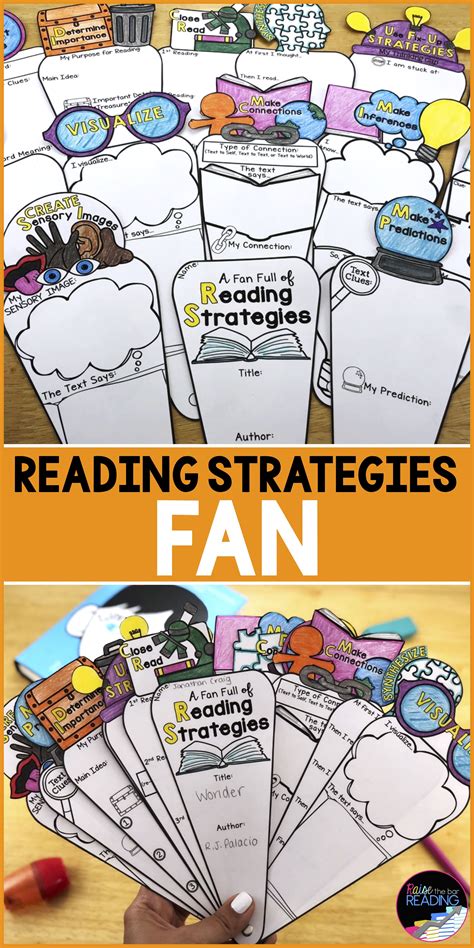 Reading Strategies Fan Craft: Reading Comprehension Strategies Activity | Reading strategies 