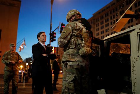 Mark Esper Breaks With Trump On Using Troops Against Protestors The