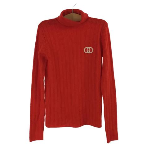 Gucci Sweater Turtleneck Red Wool Ref711122 Joli Closet