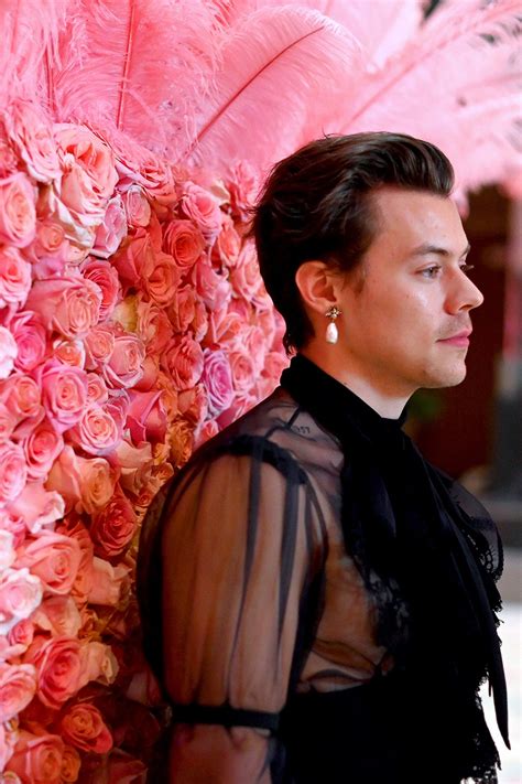 Harry Styles Met Gala The Singer Made The Case For Sheer Shirts