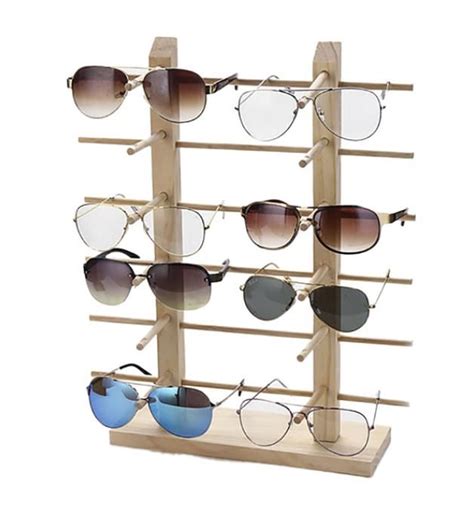2020 Multi Layers Wood Sunglass Display Rack Shelf Eyeglasses Show Stand Jewelry Holder For