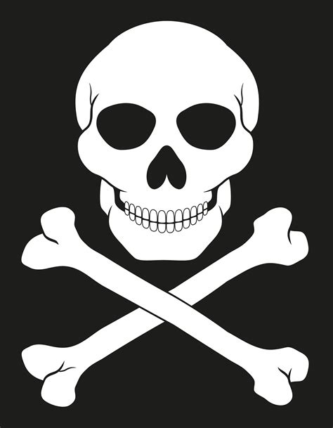 pirate skull and crossbones vector illustration 493002 vector art at vecteezy