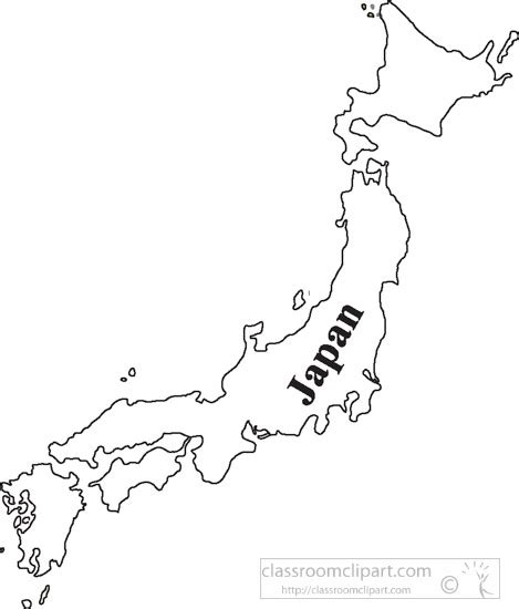 Japan Political Map Outline