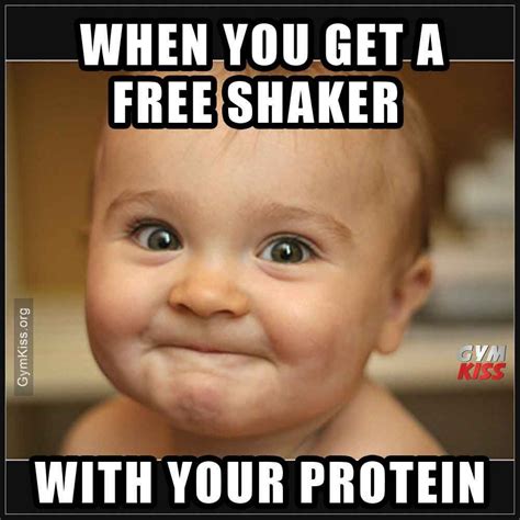 When You Get A Free Shaker With Your Protein Gym Humor Gym Memes