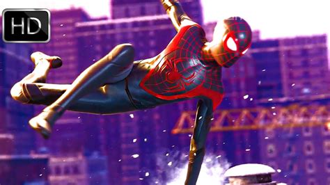Spider Man Miles Morales New Free Roam Web Swinging Gameplay Youtube