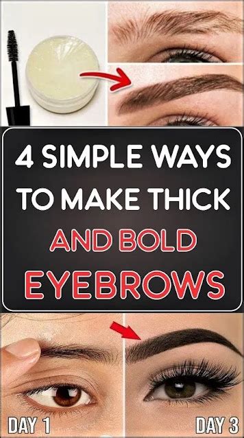 How To Make Thicker And Bold Eyebrows And Grow Eyebrows Faster