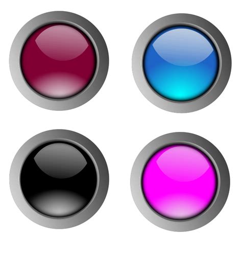 Round Glossy Buttons 101525 Free Svg Download 4 Vector