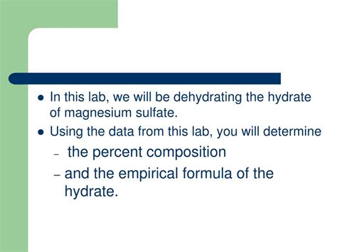 Ppt Percent Composition And Hydrates Powerpoint Presentation Free