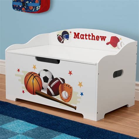 Personalized Dibsies Modern Expressions Sports Toy Box Dibsies