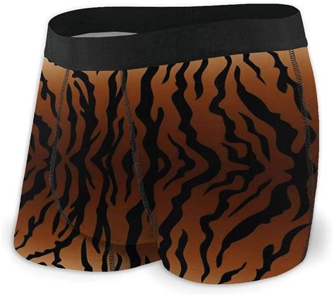 Animal Print Tiger Mens Boxer Briefs Comfortable Soft Underwear Boxers