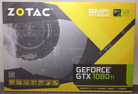 Zotac Geforce Gtx 1080 Ti Amp Extreme 11 Gb Review Packaging