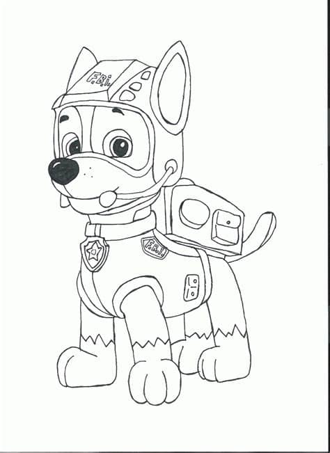 Marshall and chase in christmas. Paw Patrol Coloring Page - Coloring Home