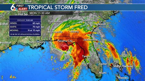 Tracking The Tropics Fred Strengthens Ahead Of Florida Landfall Monday