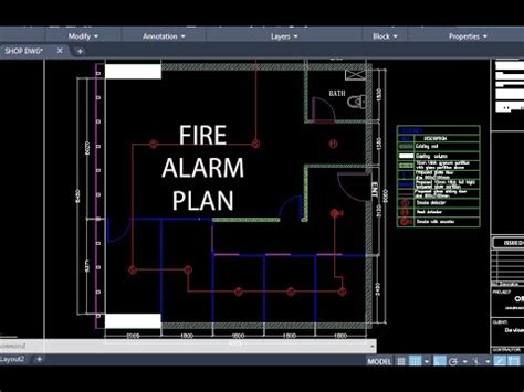 Autocad Fire Alarm Drawings For Dubai Civil Defense Drawings Solution Youtube