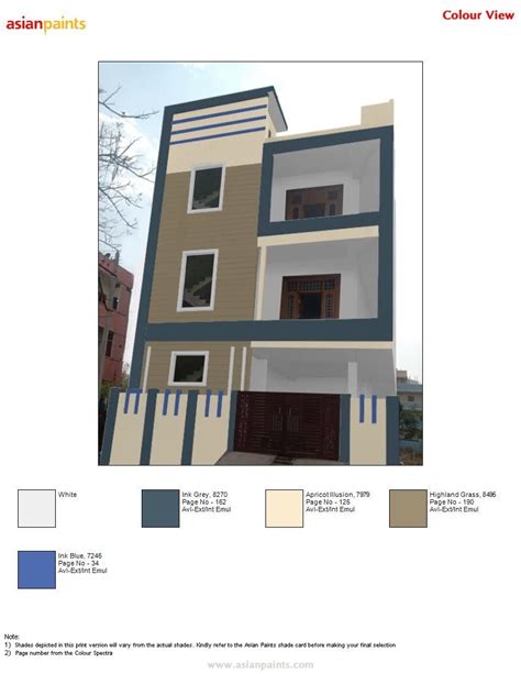Colour Combination For Exterior House Painting Asian Paints