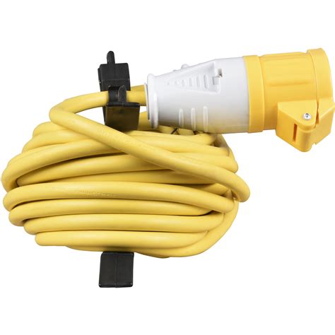 Weatherproof 1 Socket Outdoor Extension Lead 15m Cable
