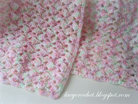 Lacy Crochet Summer Baby Blanket In Variegated Yarn Free