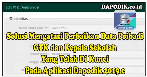 Sementara ini kewenangan tambah ptk baru oleh operator. Cara Merubah Jenis Ptk Di Dapodik 2019c