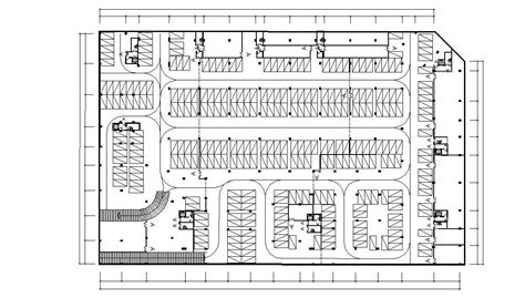 Commercial Building Floor Plan With Basement Parking Dwg File Cadbull