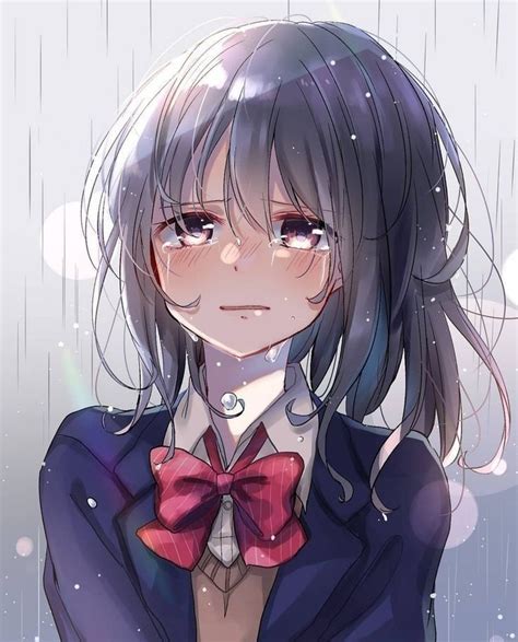 Cute Anime Girl Sad Crying