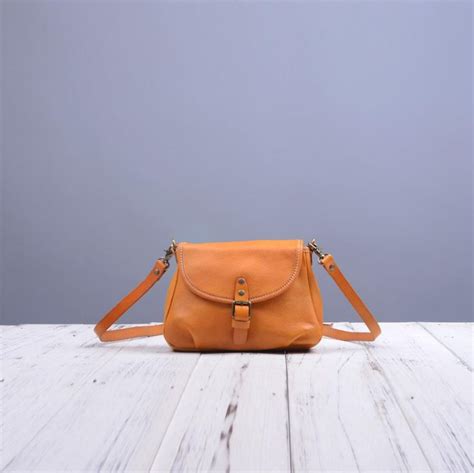 Flap Over Cross Body Soft Leather Bag Tan Etsy In 2020 Soft Leather