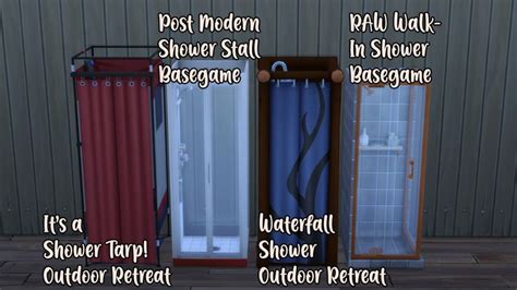 Items That Work On The New Off The Grid Lots The Sims 4 Shower