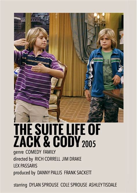 Suite Life Of Zack And Cody By Millie Film Posters Minimalist Movie