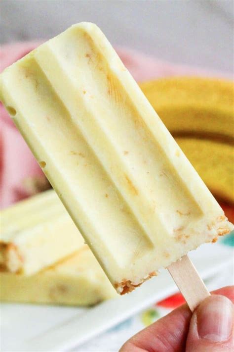 5 Ingredient Banana Pudding Popsicles Recipe • Bake Me Some Sugar