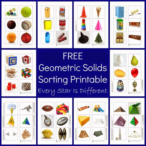 3 Dimensional Shapes Activities Printables Every Star Is Different