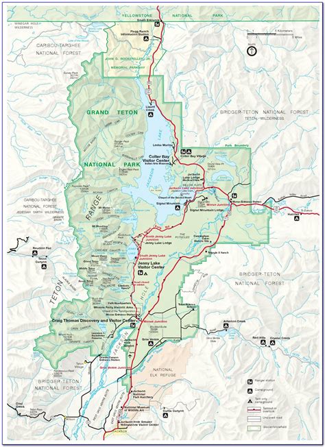 Yellowstone Grand Teton Loop Map Maps Resume Examples Yl5z7rzozv