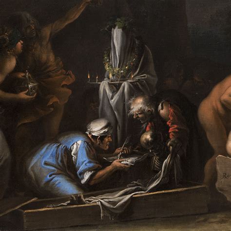 Salvator Rosa Witches At Their Incantations About 1646 Detail