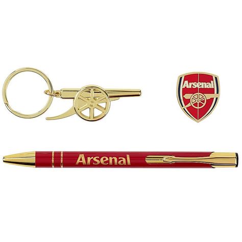 Arsenal Pen Badge And Keyring Set Official Online Store