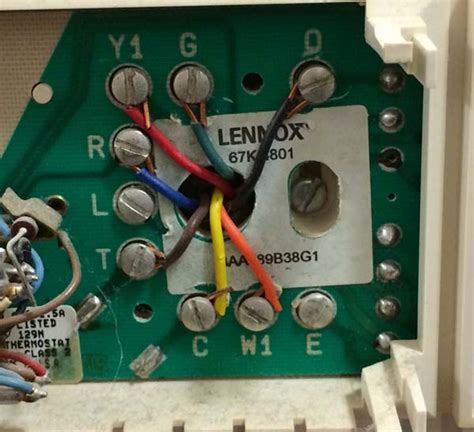 thermostat wiring lennox    honeywell rthb hvac diy chatroom home improvement